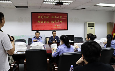 威爾電器走進(jìn)福田公安分局，分享唾液式毒品檢測(cè)儀